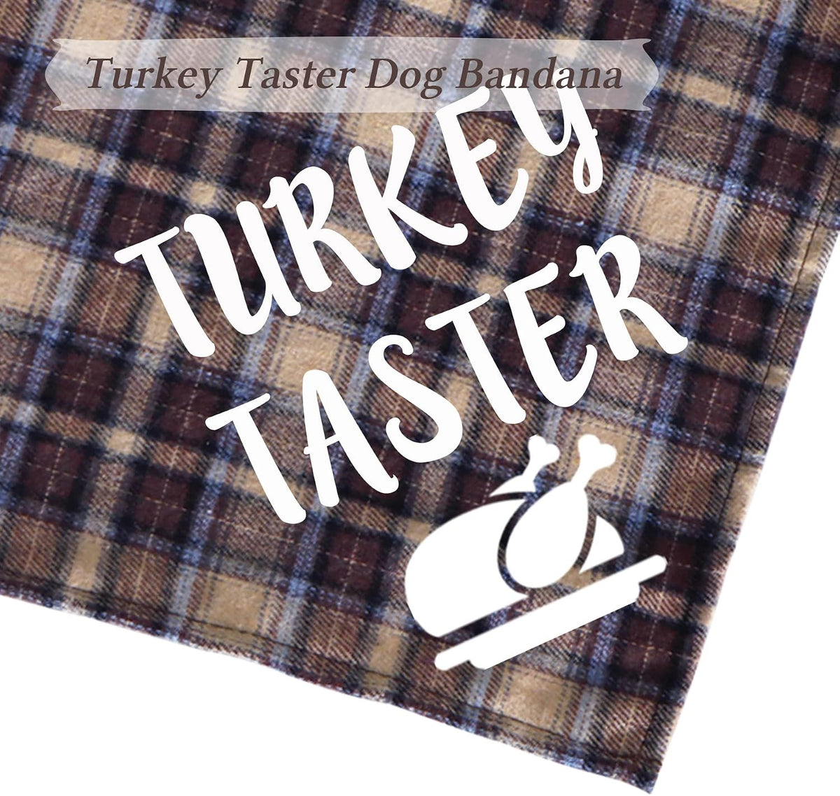 6-Pack Plaid Dog Bandanas for Halloween, Thanksgiving and Christmas
