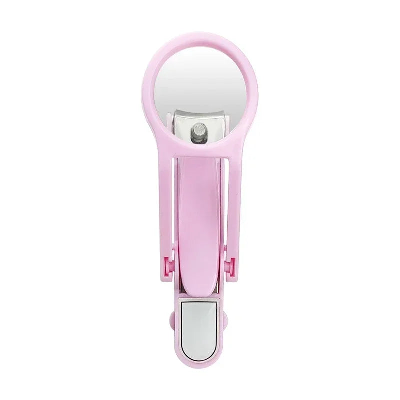 Experience Effortless Grooming with Our 1Pc Stainless Steel Nail Clipper Featuring a Magnifying Glass - Perfect for Seniors and Beauty Enthusiasts!
