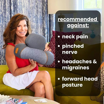 Experience Ultimate Relaxation with the 3-In-1 Neck Massager: Hot Compress, Vibration Therapy, and Cervical Support