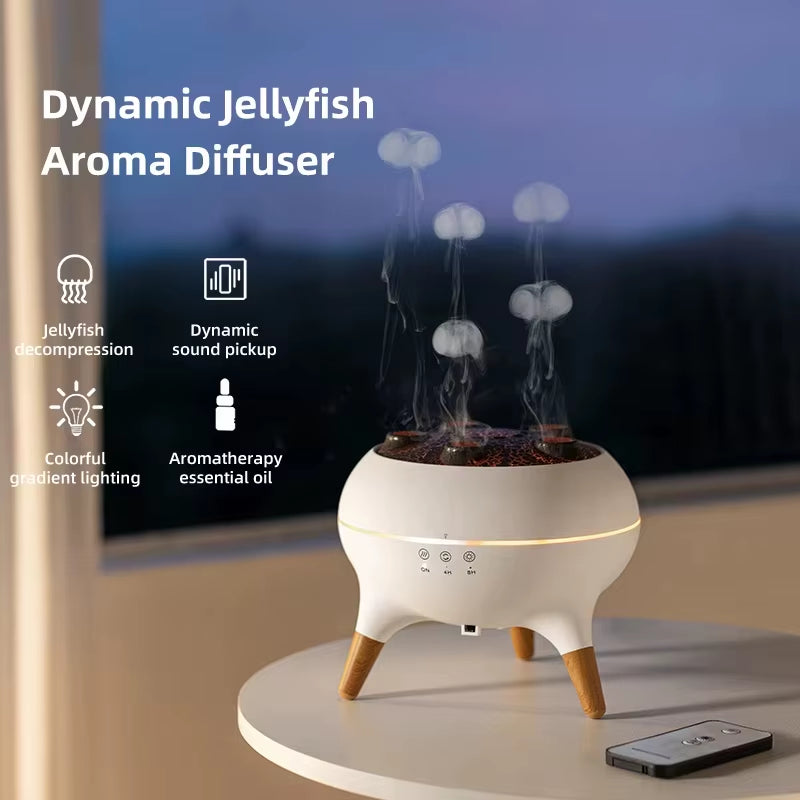Revitalize Your Space with the Flame Aromatherapy Essential Oil Diffuser - Perfect for Home, Bedroom, and Large Rooms