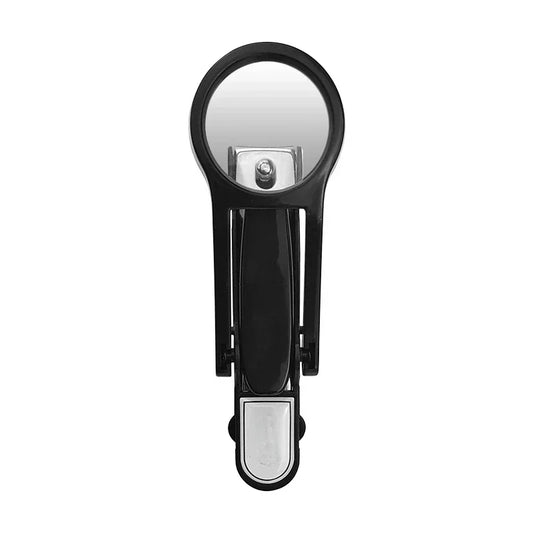 Experience Effortless Grooming with Our 1Pc Stainless Steel Nail Clipper Featuring a Magnifying Glass - Perfect for Seniors and Beauty Enthusiasts!