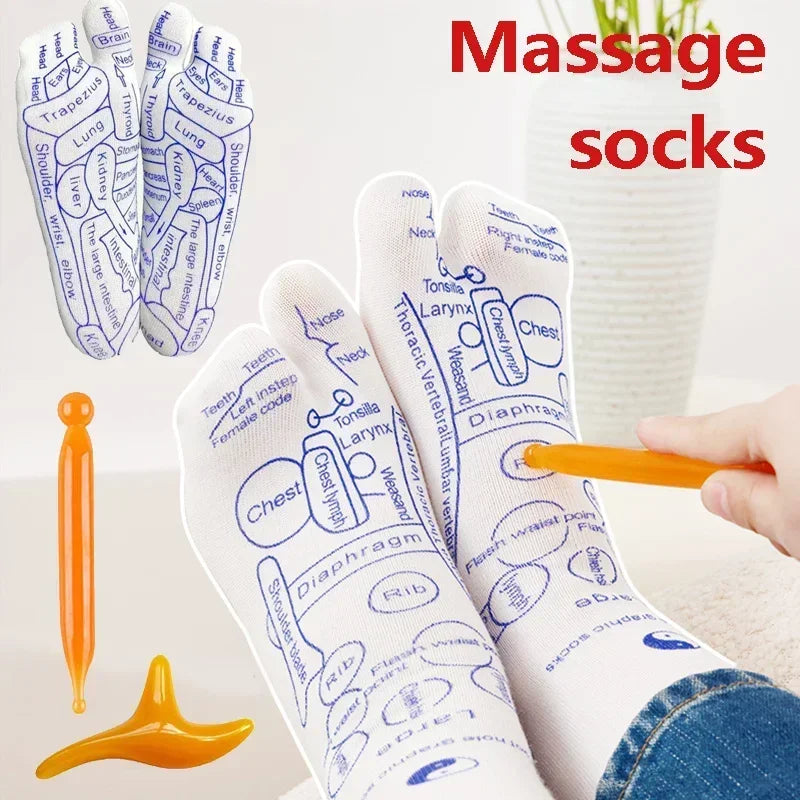 Revitalize Your Feet with Our Acupressure Massage Socks - Perfect for Tired Feet Relief and Physiotherapy