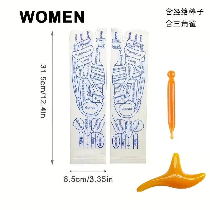 Revitalize Your Feet with Our Acupressure Massage Socks - Perfect for Tired Feet Relief and Physiotherapy