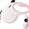 Retractable Dog Leash with Poop Bag Dispenser, 10 ft, for Small Dogs