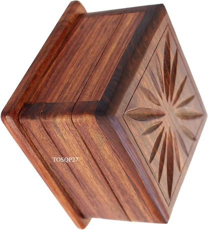 Unlock the Mystery: Artisan Secret Box Brainteaser Puzzle - Perfect Unique Gift for Her, Him, and Special Occasions