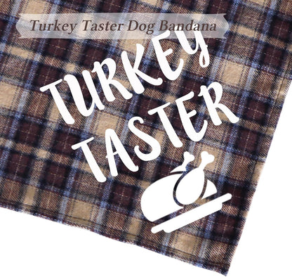 6-Pack Plaid Dog Bandanas for Halloween, Thanksgiving and Christmas
