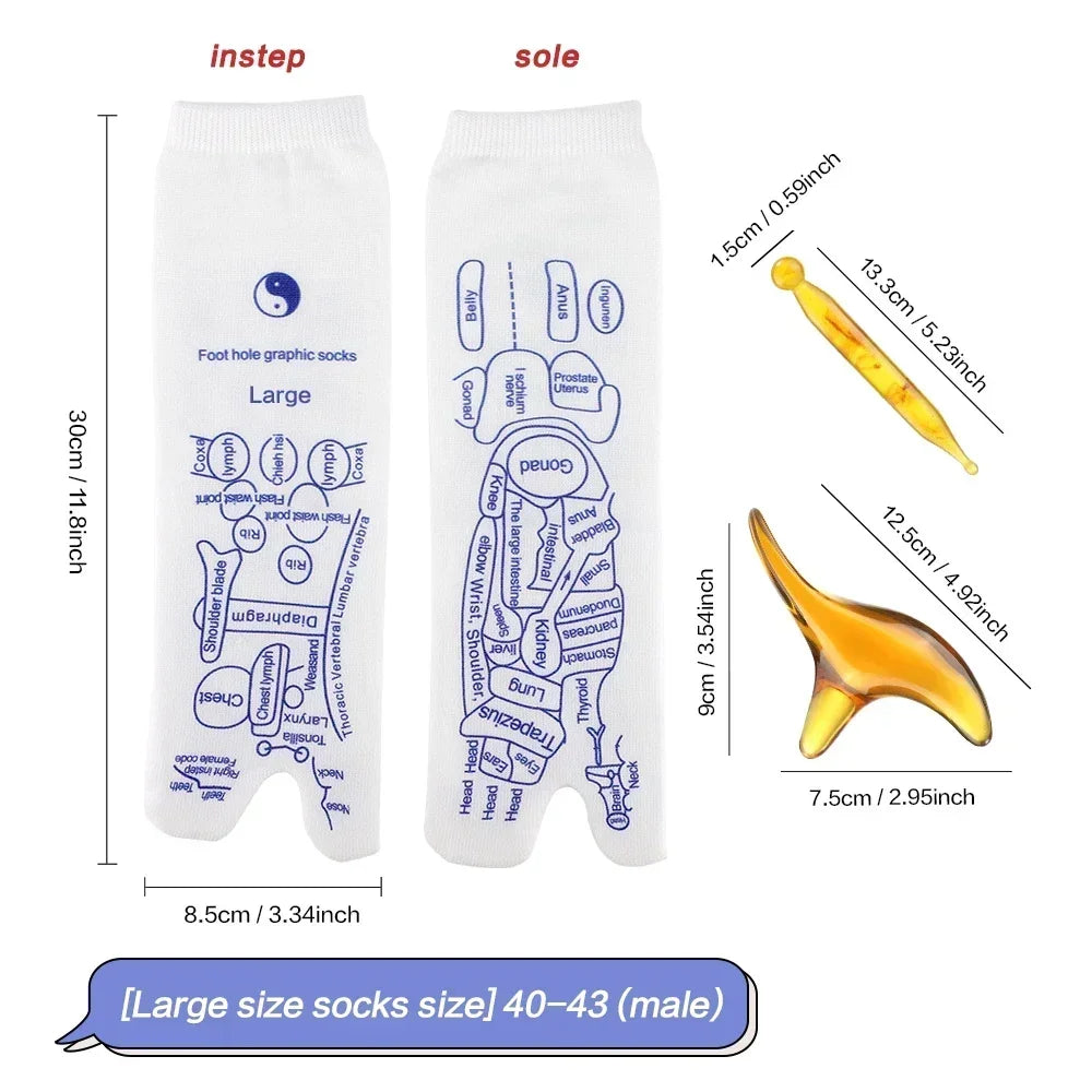 Revitalize Your Feet with Our Acupressure Massage Socks - Perfect for Tired Feet Relief and Physiotherapy