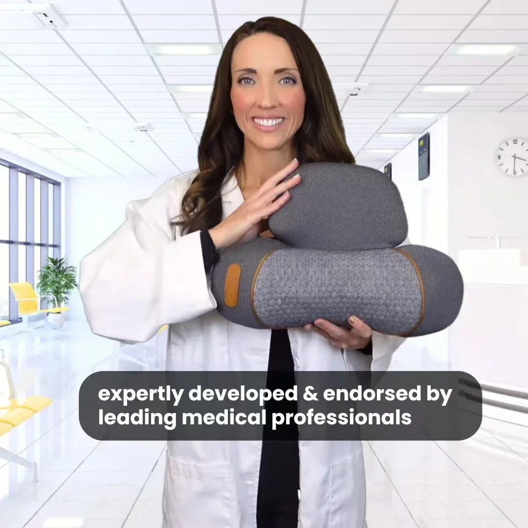 Experience Ultimate Relaxation with the 3-In-1 Neck Massager: Hot Compress, Vibration Therapy, and Cervical Support