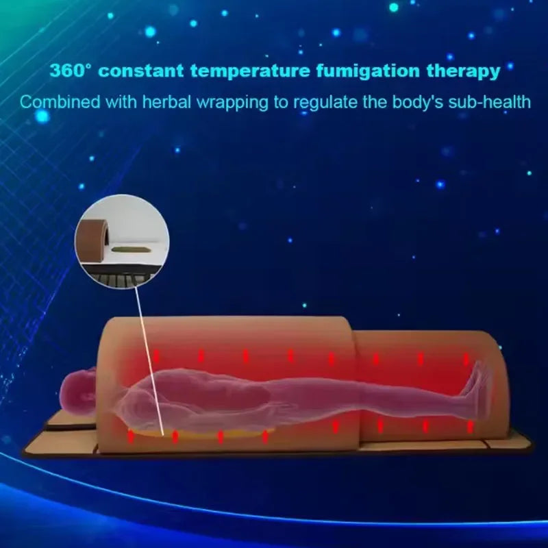 Experience Ultimate Relaxation with the Portable Infrared Sauna Dome for One – Your Home Oasis for Ozone Dry Steam Therapy!