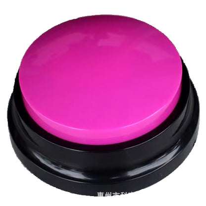 Interactive Pet Training Button with 30 Second Voice Recording - Fun Communication Tool for Dogs and Family Games
