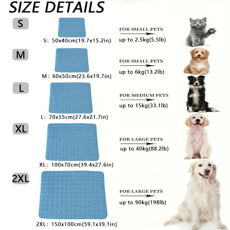 Ultimate Dog Cooling Mat: Extra Large Summer Pet Bed for Dogs and Cats - Durable, Comfortable, and Perfect for All Sizes!