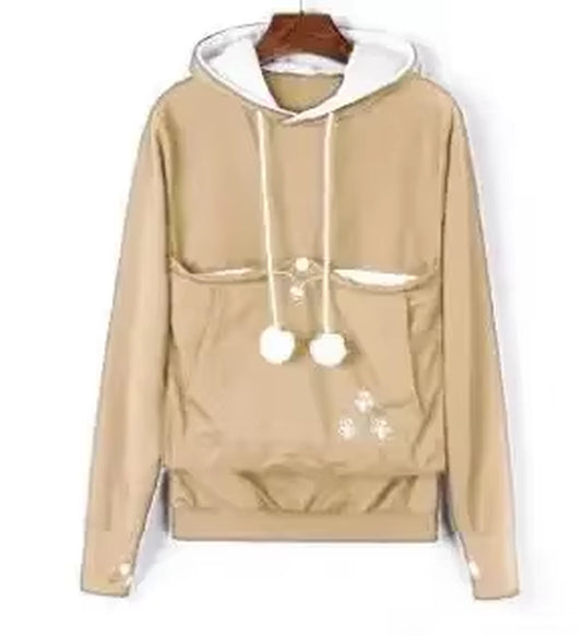 Cozy Cat Lovers Hoodie with Cuddle Pouch - Perfect for Casual Days!