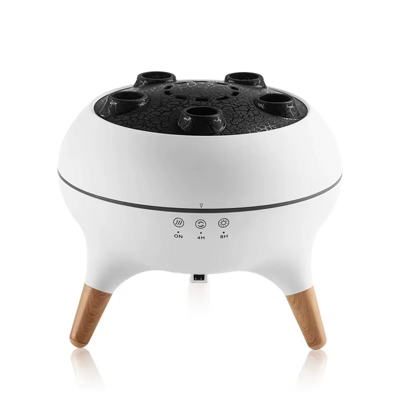 Revitalize Your Space with the Flame Aromatherapy Essential Oil Diffuser - Perfect for Home, Bedroom, and Large Rooms