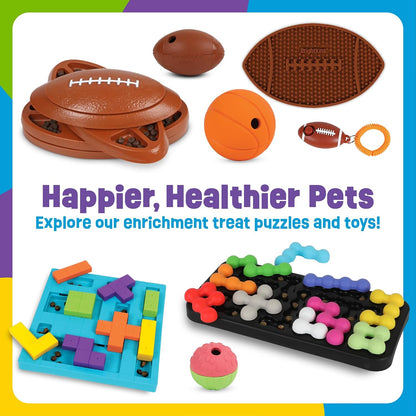 Soccer Ball Lick Mat, Slow Feeder Enrichment Mat for Dogs and Cats