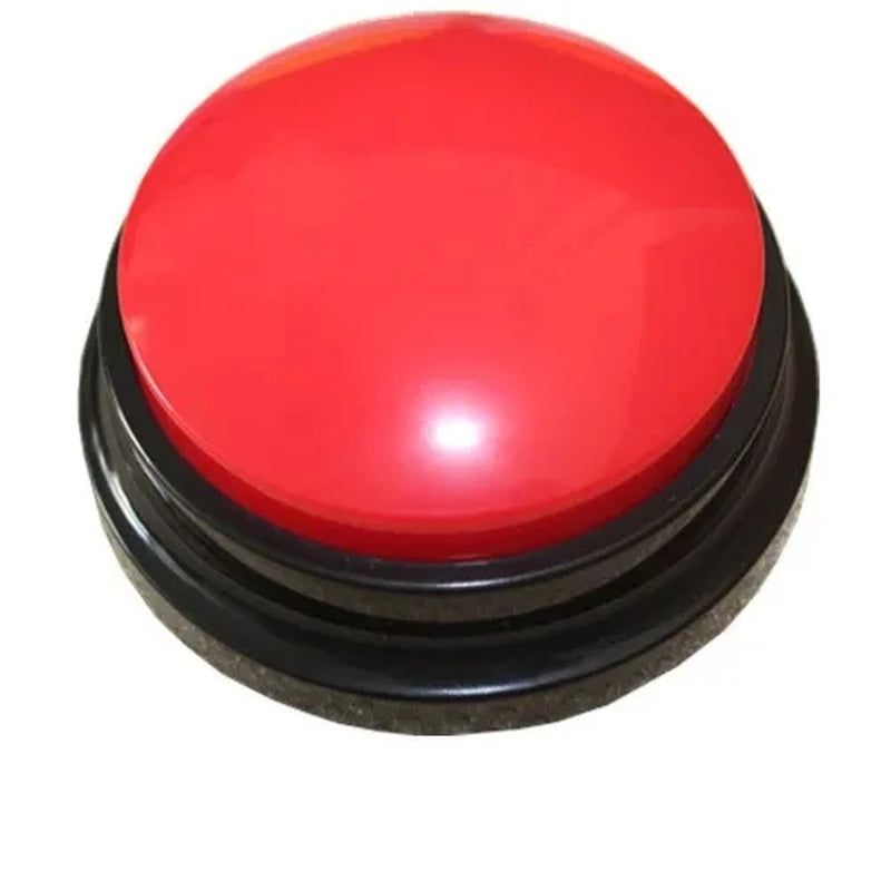 Interactive Pet Training Button with 30 Second Voice Recording - Fun Communication Tool for Dogs and Family Games